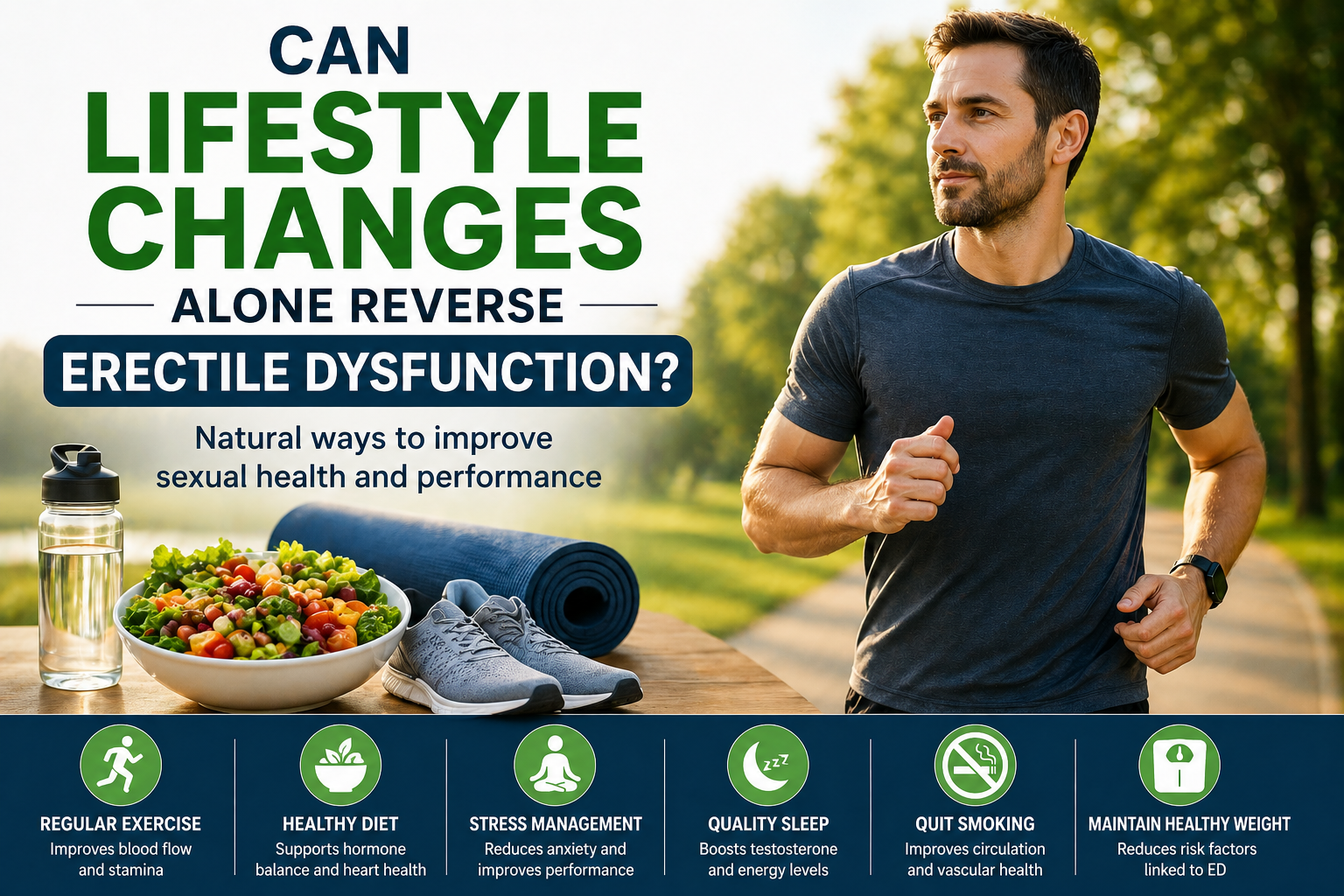 Lifestyle changes to improve erectile dysfunction naturally